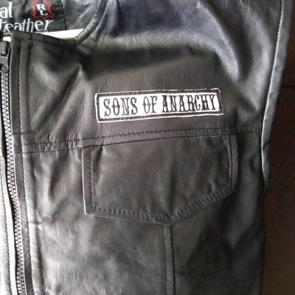 Sons Of Anarchy Leather Vest-Size XS - Unisex - Picture 2 of 3
